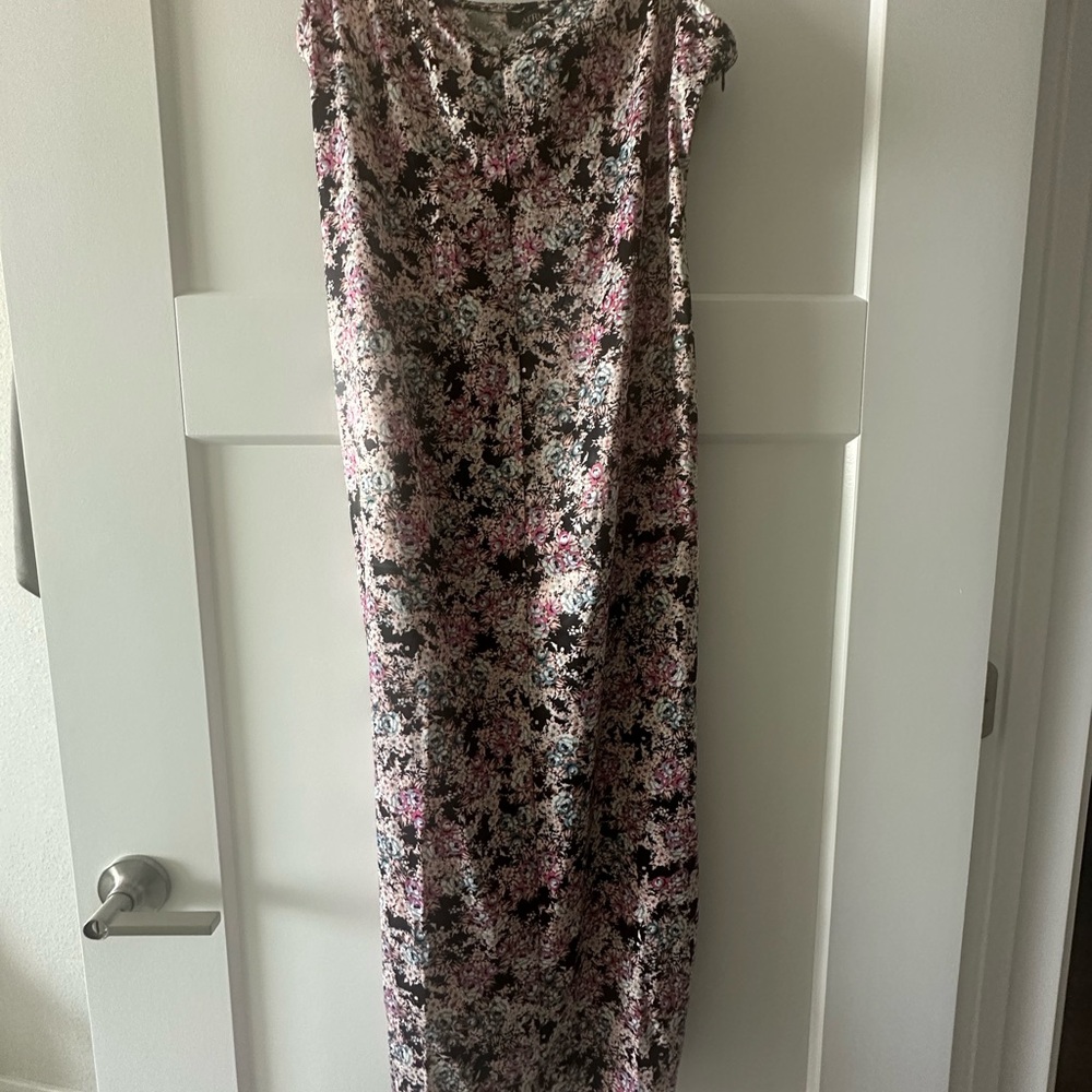 AFRM Floral Maxi Dress - Black and Pink